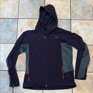 The North Face Men's Dark Purple and Gray Performance Jacket